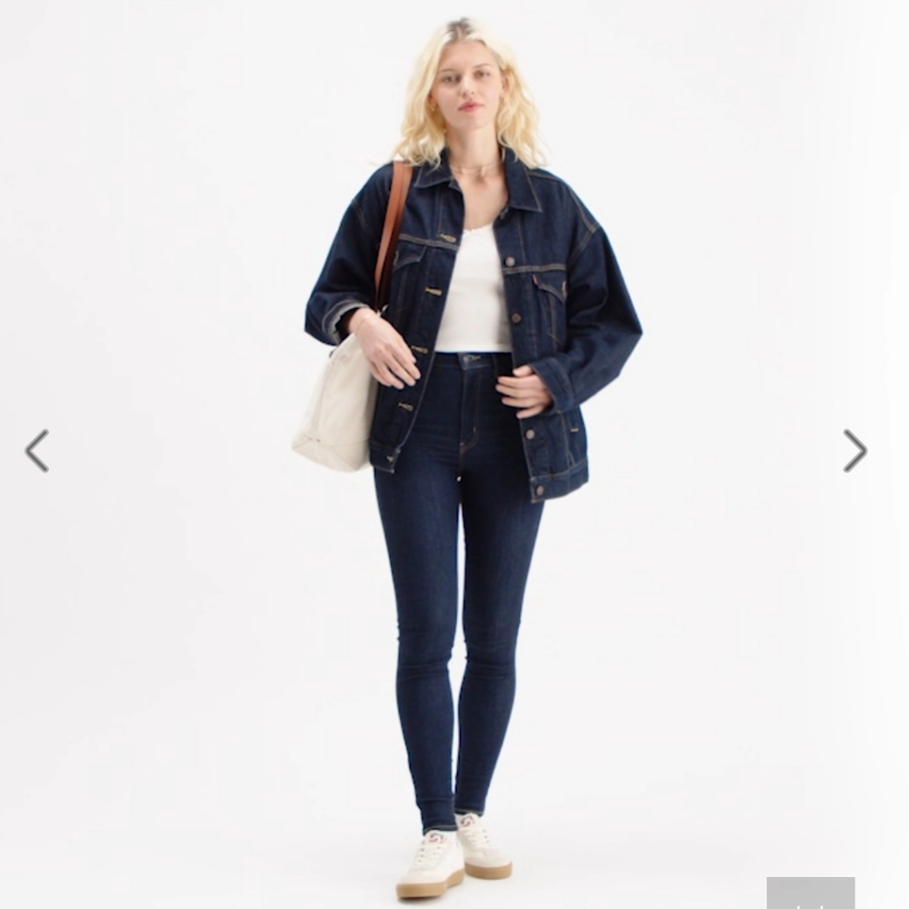 Levis Mile High Super Skinny Jeans, Like New  Sz 26